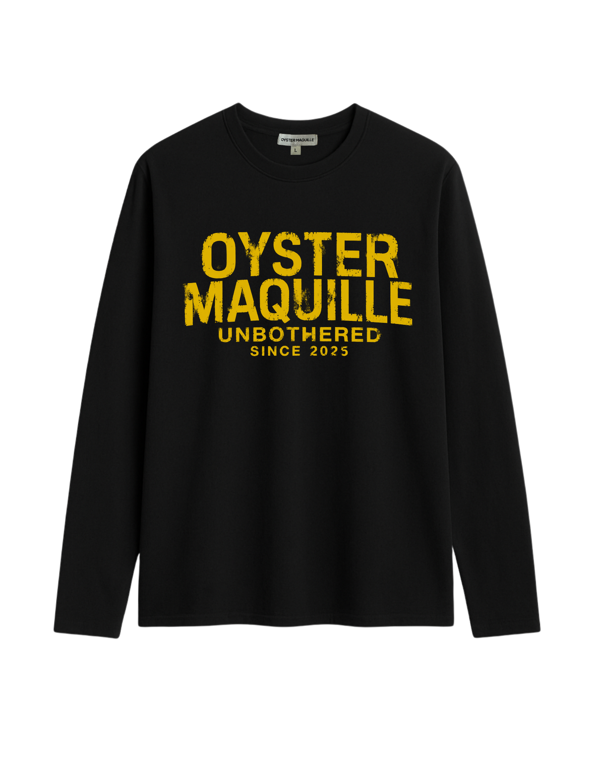 RAW UNBOTHERED LONGSLEEVE – BLACK/YELLOW
