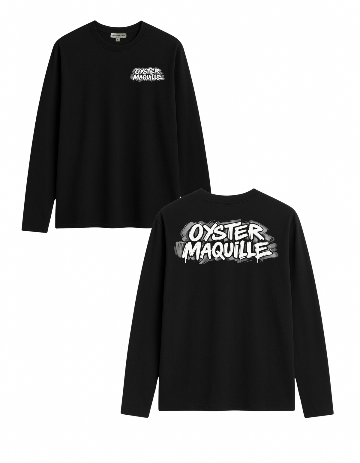 BLURRED LOGO V2 LONGSLEEVE - BLACK