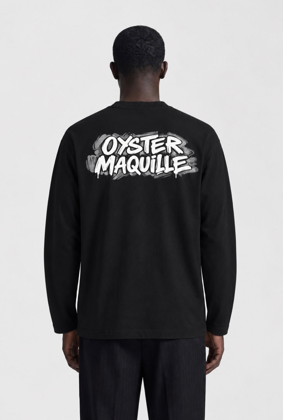 BLURRED LOGO V2 LONGSLEEVE - BLACK